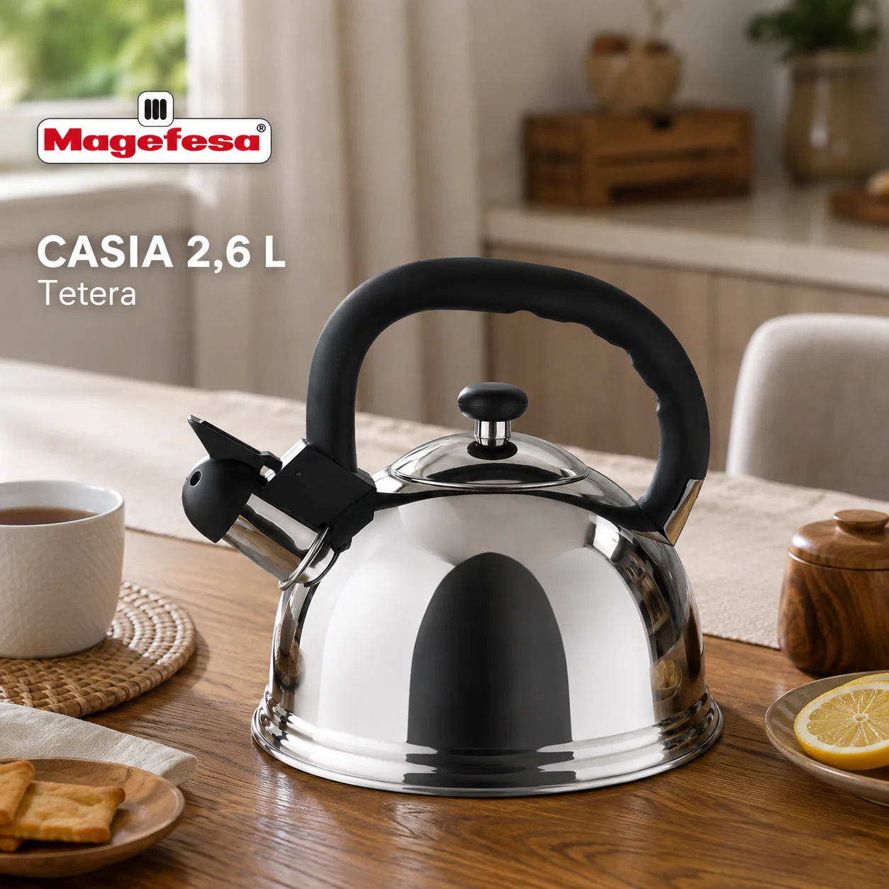 Tetera Silbadora Magefesa Casia 2,6 Litros