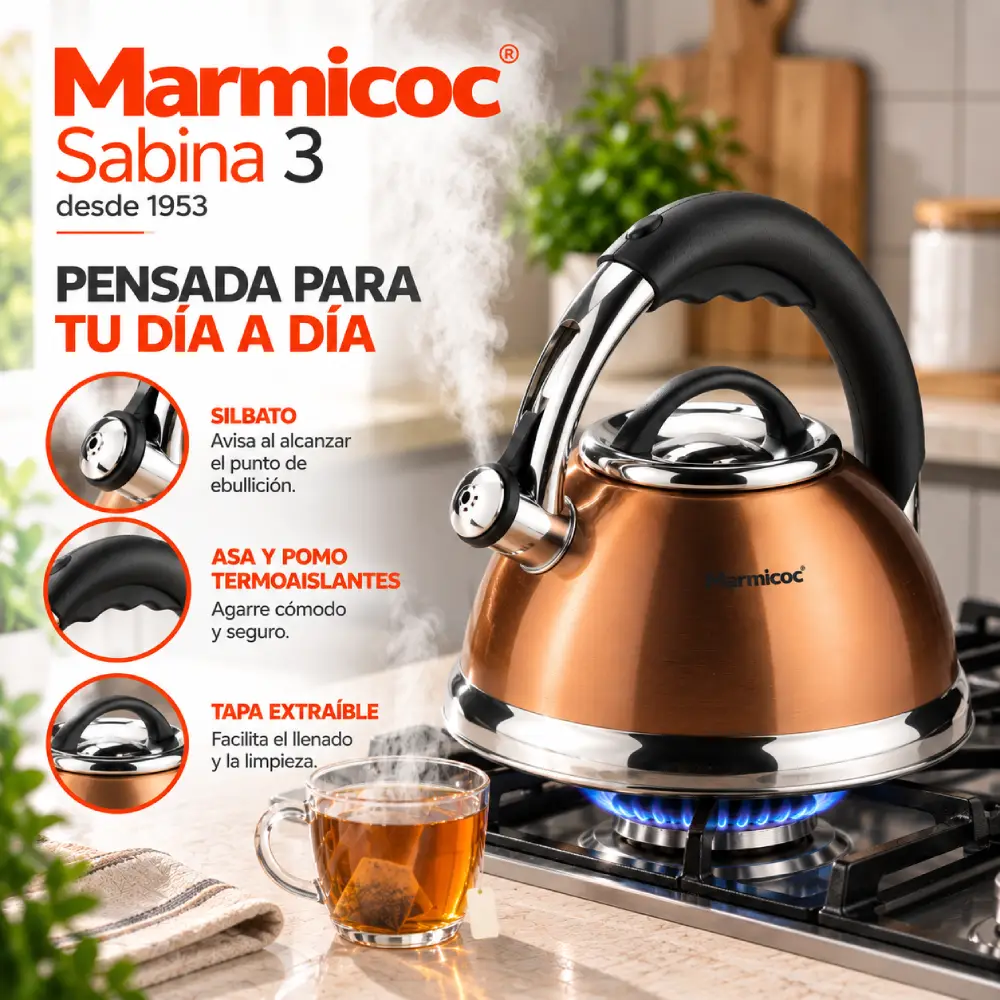 Compatibilidad de la Tetera Marmicoc Sabina 2,6 Litros
