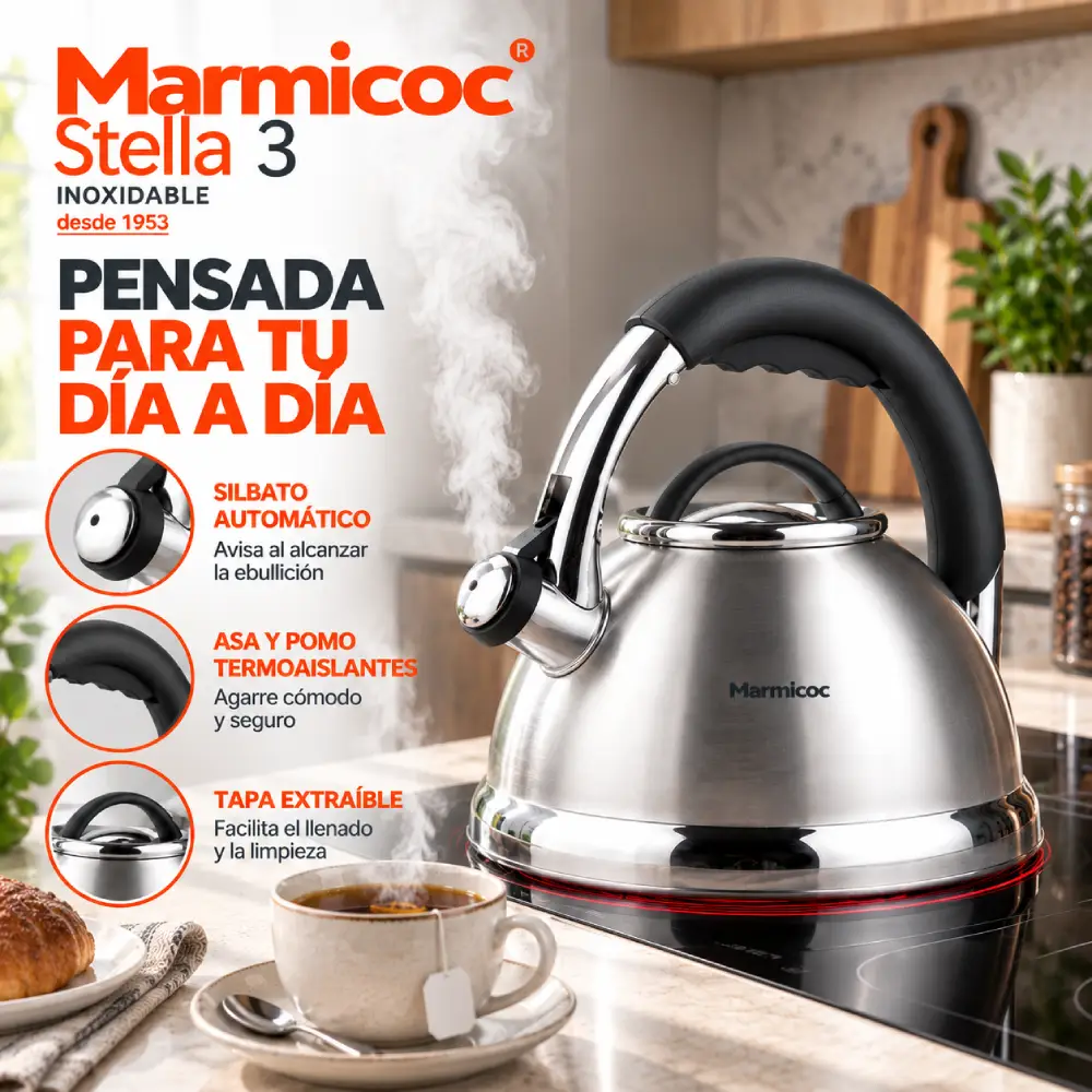 Compatibilidad de la Tetera Marmicoc Stella 2,6 Litros