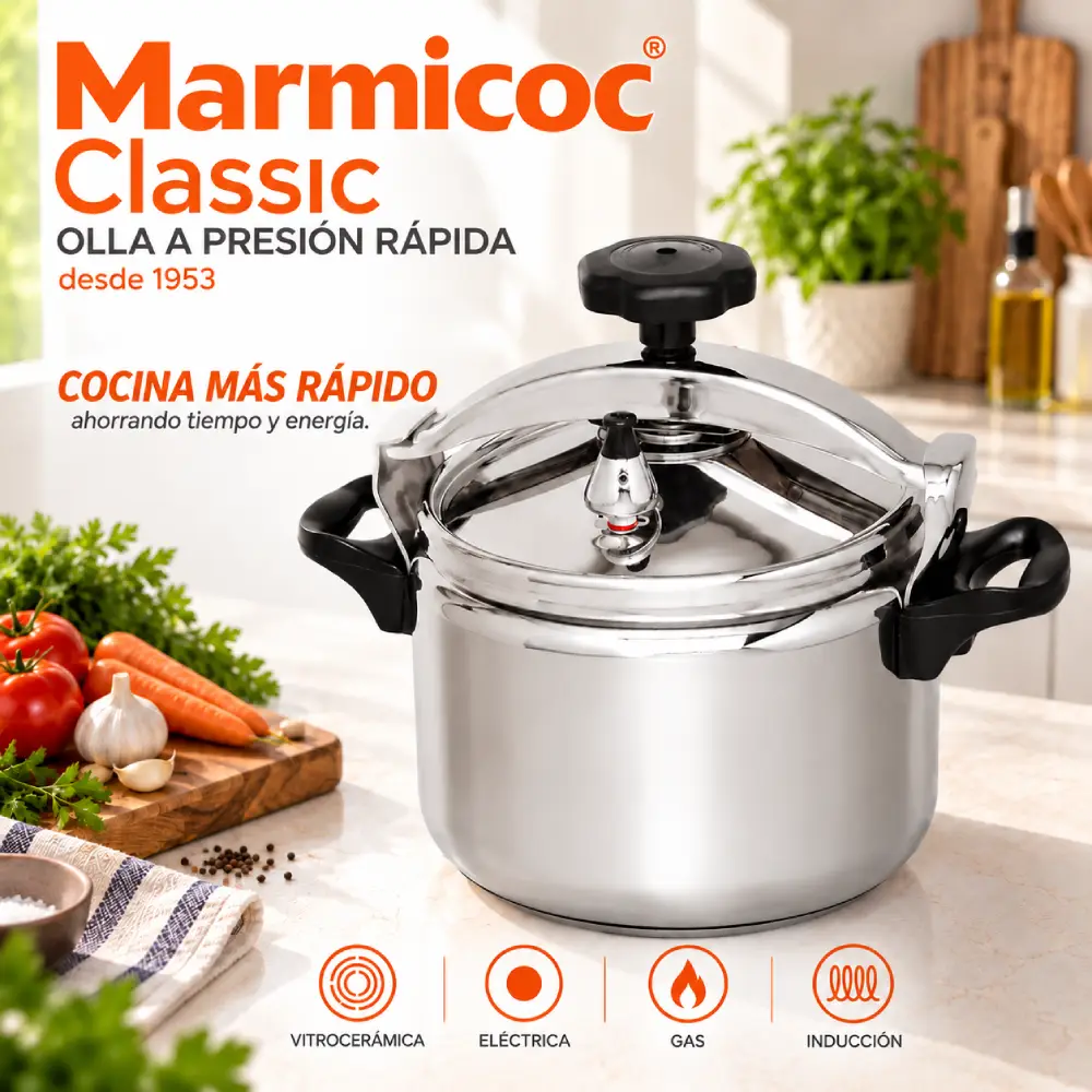 Olla a Presión Marmicoc Clásica 6 Litros