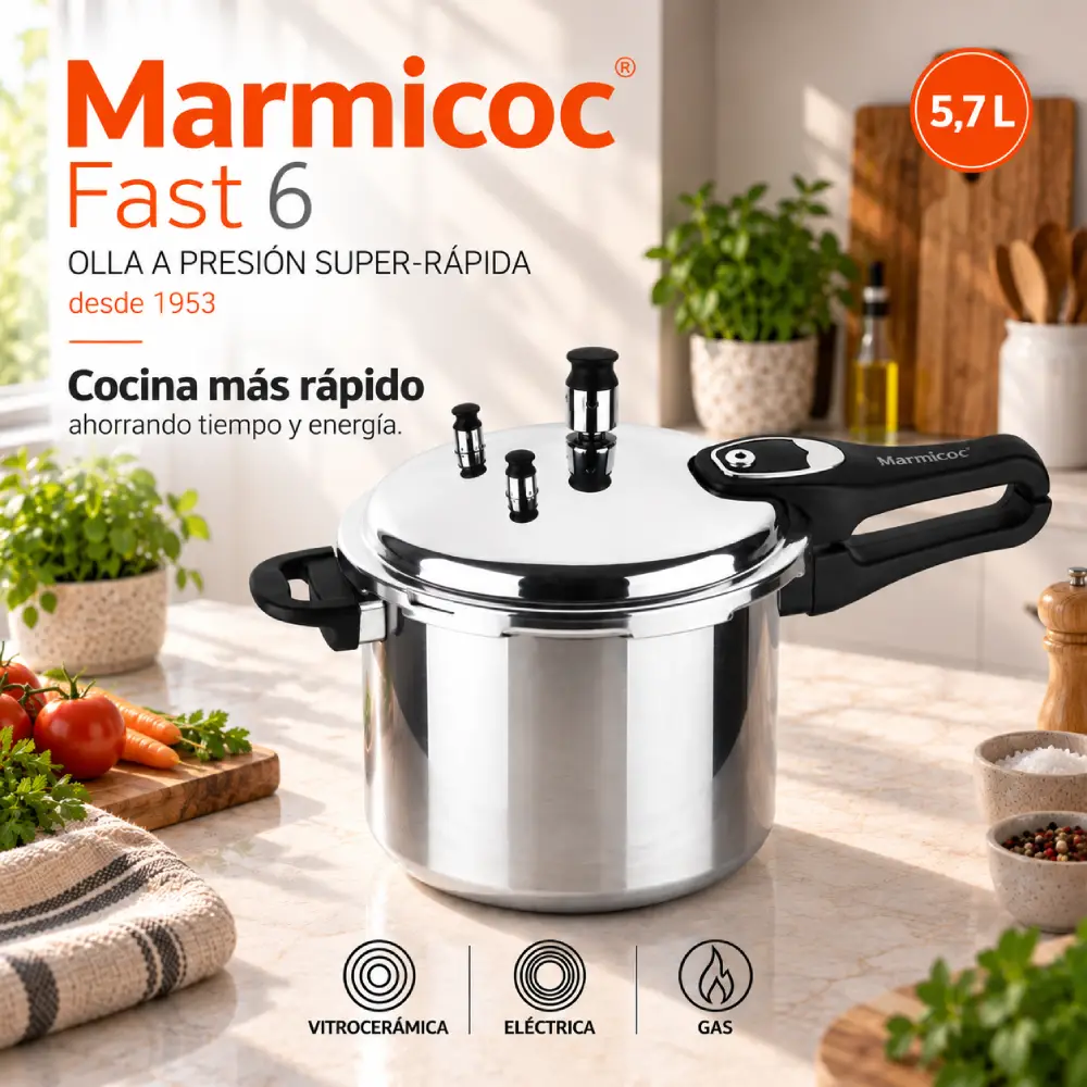 Olla a Presión Marmicoc Fast 5,7 Litros